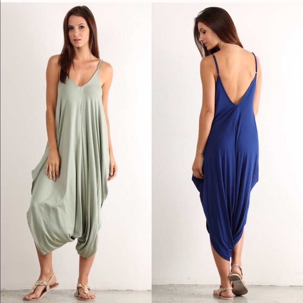 Sage Harem Jumpsuit
